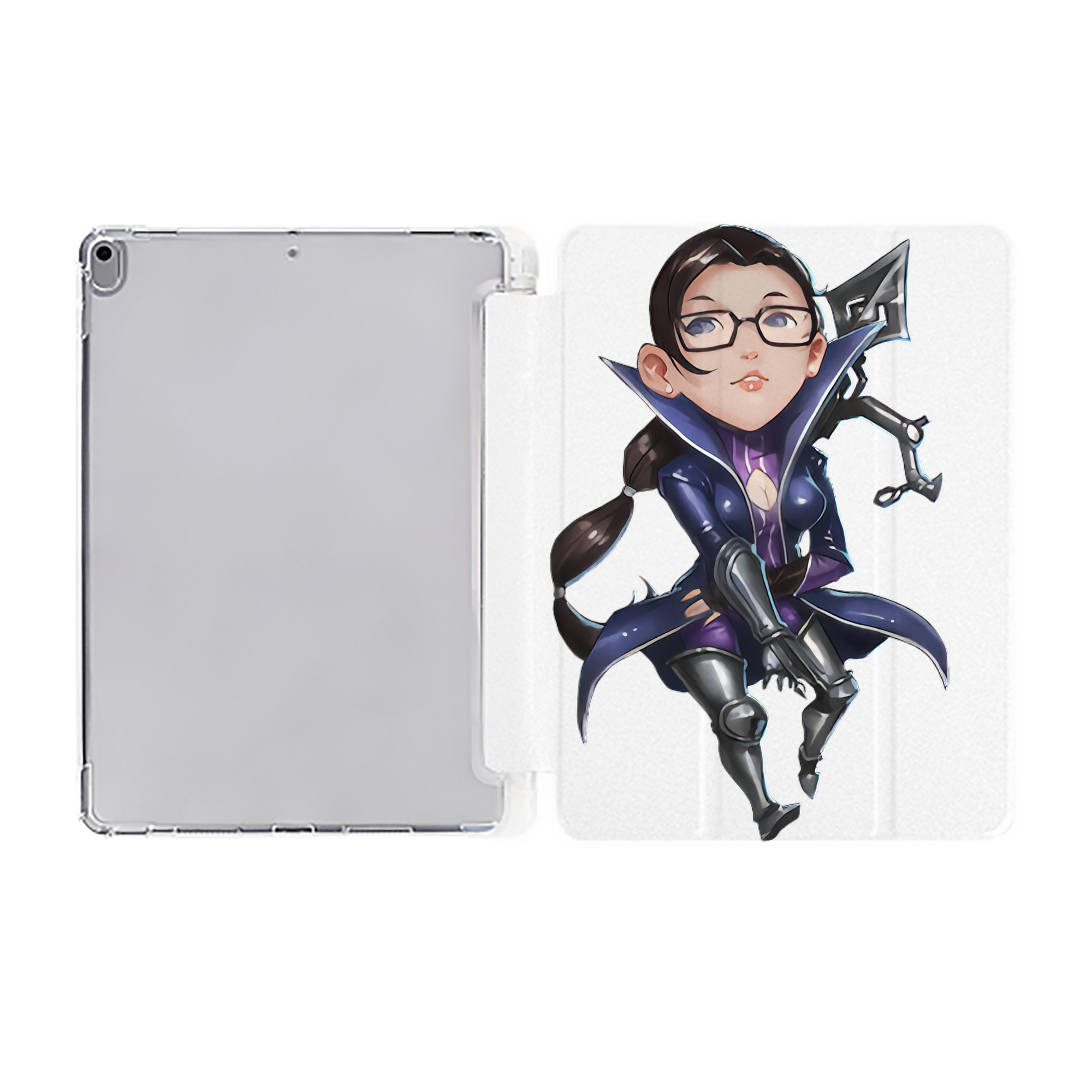 （画像用） リーグ・オブ・レジェンド League of Legends LOL IPad ケース ペン収納付き 三つ折りスタンド PUレザー×シリコン 対応機種9.5/10.5/10.9インチ